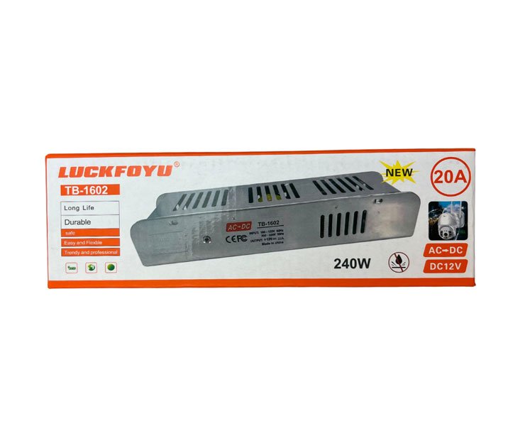 Fonte Alimentação Chaveada Slim Dc 20a 12v 240w Ac 100-220v Biv Marca Lucky Foyu - 4