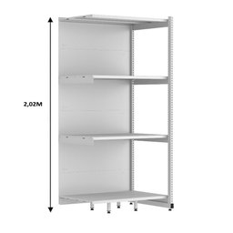 Rack Parede 202 Fit 60 Continuação Branco 90x60 Pe Verde - 2