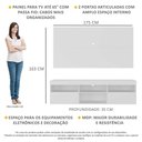 Ver imagem 3 de Rack com Painel TV 65" Holanda Multimóveis BR3059 Branco