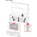 Ver imagem 4 de Rack com Painel TV 65" Holanda Multimóveis BR3059 Branco