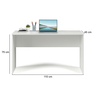 Escrivaninha para Computador Star Premium Moderna e Compacta - Branco - 3