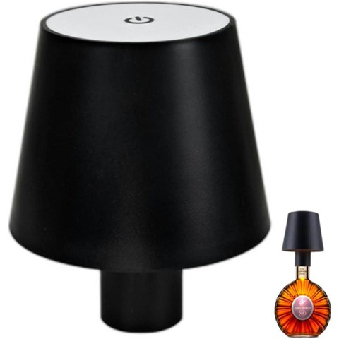 Luminaria Abajur Garrafa Led Recarregavel Mesa Usb Touch 3 Tons Ajustaveis Iluminaçao Decoraçao Sala