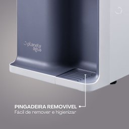 Purificador de Água Natural, Gelada e Alcalina Giom - 220v- Código 7003 B/c (branco /chumbo) - 4