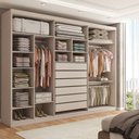 Ver imagem 2 de Guarda-roupa Casal Córdoba 6 Portas 6 Gavetas 100% Mdf com Espelho - Panorama Móveis