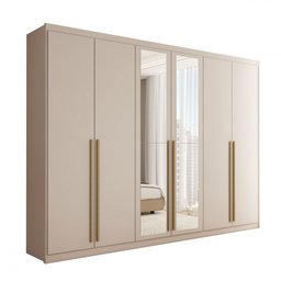 Guarda-roupa Casal Córdoba 6 Portas 6 Gavetas 100% Mdf com Espelho - Panorama Móveis - 3 Guarda-roupa Casal Córdoba 6 Portas 6 Gavetas 100% Mdf com Espelho - Panorama Móveis - 3