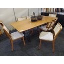 Ver imagem 1 de Sala de Jantar Base Metálica 6 Cadeiras 2,0x1,0m - Espanha - Requinte Salas