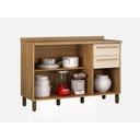 Ver imagem 3 de Balcão 1,20m com Tampo Salvador Valdemoveis Cinamomo Off