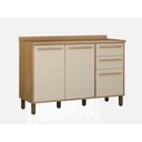 Ver imagem 2 de Balcão 1,20m com Tampo Salvador Valdemoveis Cinamomo Off