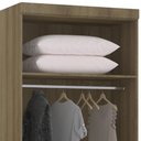 Ver imagem 5 de Guarda Roupa Modulado 90cm 2 Portas 4 Gavetas Delphi Avelã/grey L01 - Mpozenato