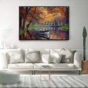 Ver imagem 3 de Quadro Decorativo Horizontal Paisagem Natural Com Moldura e Sem Vidro 90x140