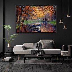 Quadro Decorativo Horizontal Paisagem Natural Com Moldura e Sem Vidro 90x140 - 2