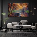 Ver imagem 2 de Quadro Decorativo Horizontal Paisagem Natural Com Moldura e Sem Vidro 90x140
