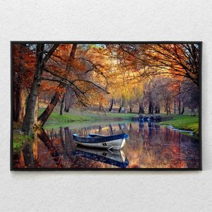Quadro Decorativo Horizontal Paisagem Natural Com Moldura e Sem Vidro 90x140