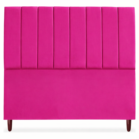 Cabeceira de Cama Box Carla Casal King 195 Cm Oxford Rosa Pink do Lar Móveis e Decoração
