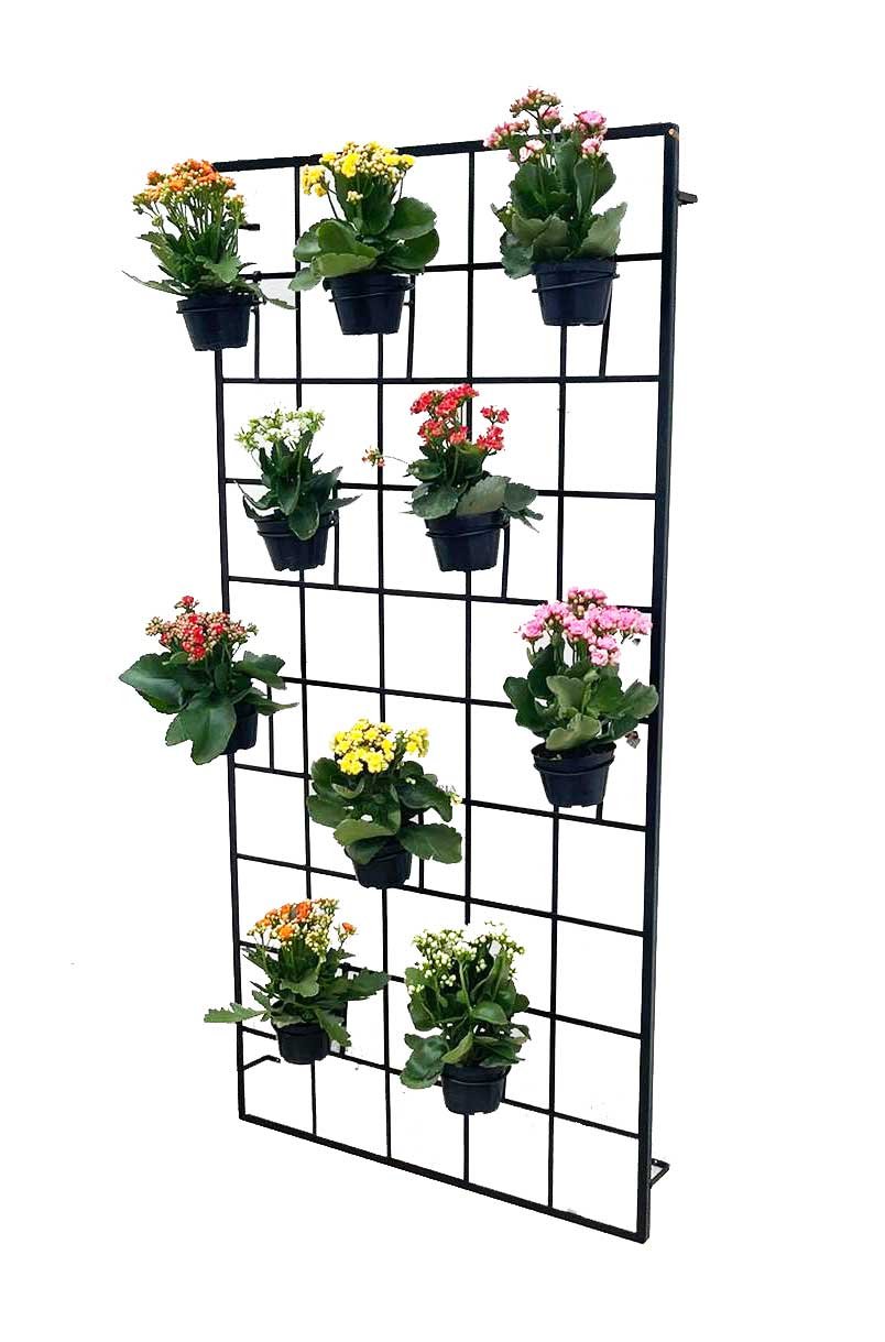 Suporte De Plantas Vasos Para Jardim Vertical Ferro 150x75cm - DIÂMETRO 10 CM