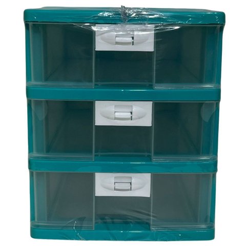 Gaveteiro Organizador 3 Gavetas Plasnorthon Resistente 6010