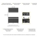 Ver imagem 7 de Armário de Cozinha Compacta 120cm Veneza Multimóveis V2141 Preto/Branco