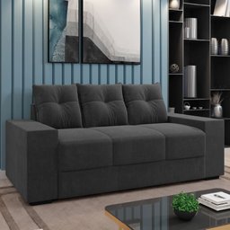 Sofá Namoradeira 3 Lugares 1,70m Ibiza Suede Selmer - 2