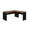 Mesa em L Start 1,70 X 1,60 40mm - sem Gavetas - Nogal/preto - 1