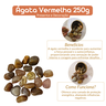 Pedra Ágata Vermelha 1 a 2 Cm Rolada 250 G Natural - 4