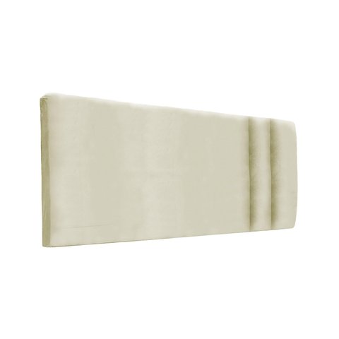 Cabeceira Módulos Estofada para Cama Luxo Clean Suede Rbl:solteiro Painel/bege