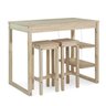Conjunto Mesa Bistrô com 2 Banquetas Jerivá CabeCasa MadeiraOriginals - 10