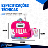 Mini Caixa Registradora Infantil Mercadinho Mercado Menino Menina Máquina Supermercado Acessórios Lo - 10