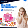 Mini Caixa Registradora Infantil Mercadinho Mercado Menino Menina Máquina Supermercado Acessórios Lo - 3
