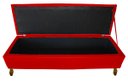 Ver imagem 4 de Cabeceira e Recamier Iza para Cama Box Casal Queen 1.60 - Suede - Sv Decor: Vermelho