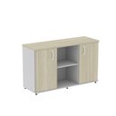Ver imagem 3 de Armário Credenza 2 Portas Pivotante P25 Cinza/Castanheira Marrom