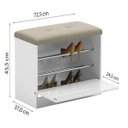 Ver imagem 3 de Sapateira 1 Porta Basculante com Almofada Casa A