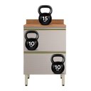 Ver imagem 6 de Balcão de Cozinha Proença 60cm 1 Porta e 1 Gaveta Nogueira Touch/nude Prime Tx com Tampo Mdf -