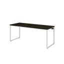 Ver imagem 1 de Mesa Kuadra Diretor 180x70x75cm Carvalho Dark - Est. Branca