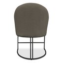 Ver imagem 6 de Kit 02 Cadeiras Poltrona de Jantar Bela Suede Marrom Rato Base Metálica Industrial Preto - Pallazio