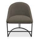 Ver imagem 4 de Kit 02 Cadeiras Poltrona de Jantar Bela Suede Marrom Rato Base Metálica Industrial Preto - Pallazio