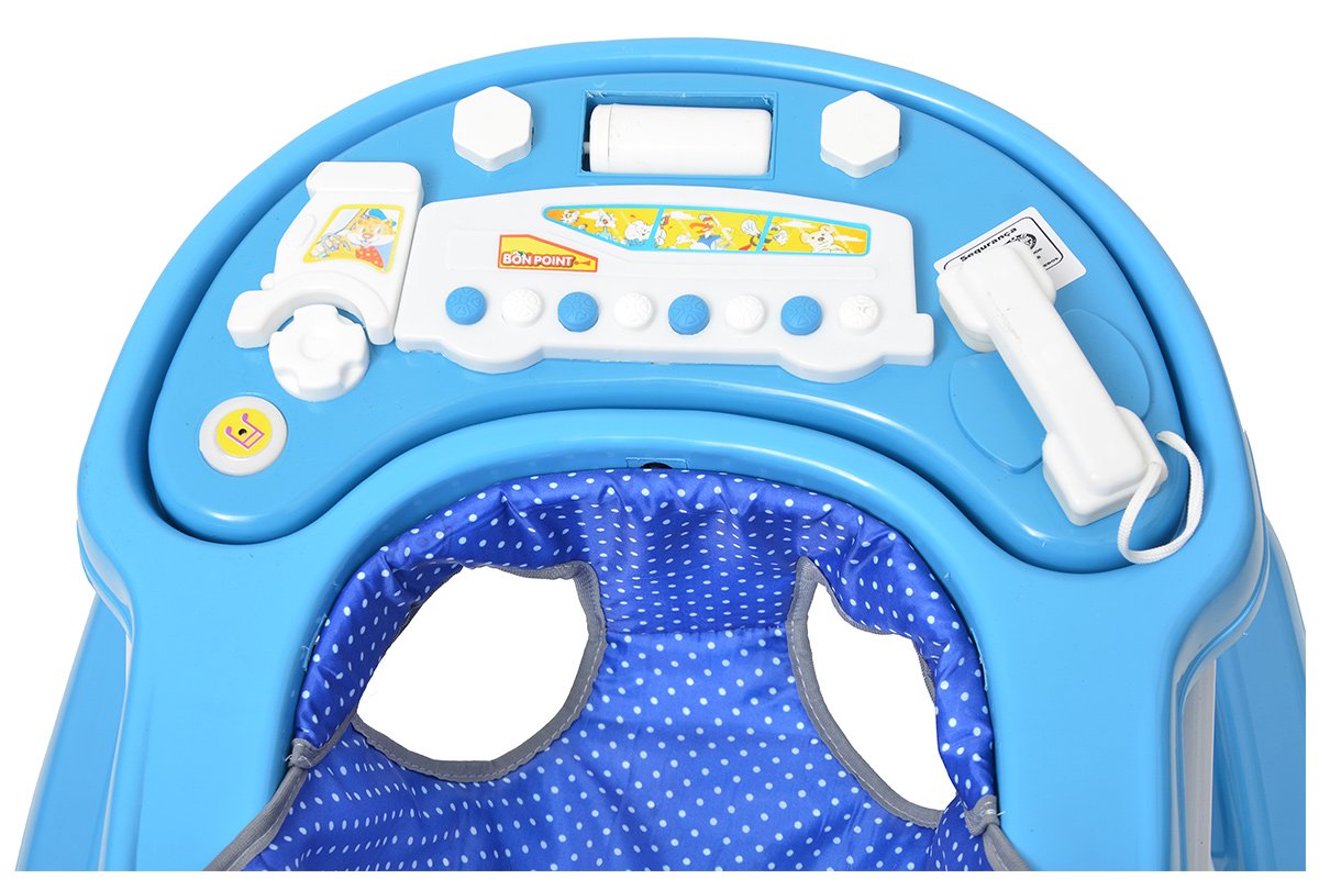 Andador para Bebês Musical Bateria Infantil com 3 Regulagens 6 A 15 Meses Bonpoint - Azul - 3