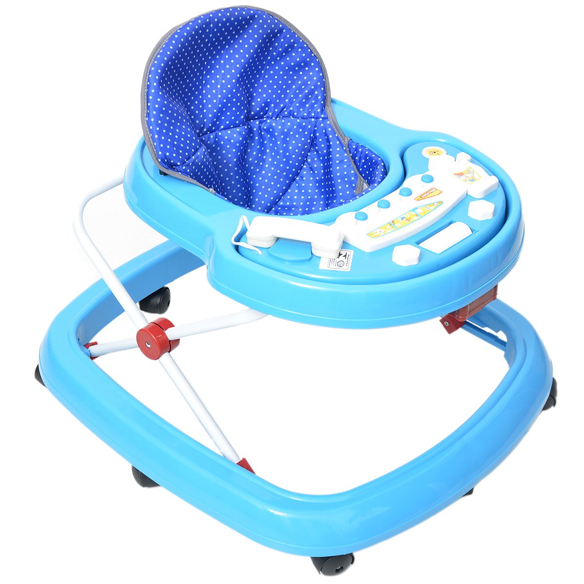 Andador para Bebês Musical Bateria Infantil com 3 Regulagens 6 A 15 Meses Bonpoint - Azul