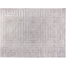 Tapete Sala 200x250 Alto Relevo Realce Eden 51 Cinza Prata - 4