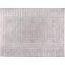Tapete Sala 200x250 Alto Relevo Realce Eden 51 Cinza Prata - 4
