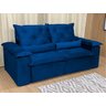 Sofá Retrátil Reclinável 1,80 M Azul 206 Athenas - 3