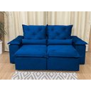 Ver imagem 6 de Sofá Retrátil Reclinável 1,80 M Azul 206 Athenas