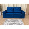 Sofá Retrátil Reclinável 1,80 M Azul 206 Athenas - 5