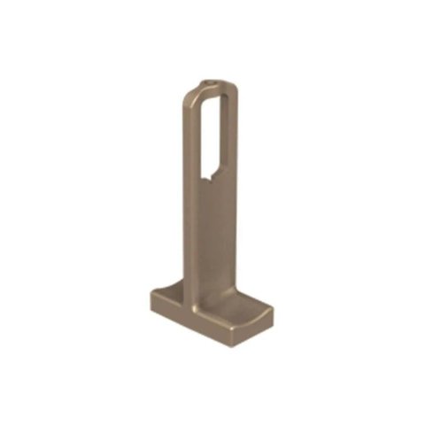 Suporte Topo Bastão Cabideiro Vesto 28x12mm Acabamento Champagne Claro Rometal 01 Unidade