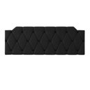 Ver imagem 2 de Cabeceira para Cama Queen Size Casal 1,60m Estofada Preto - Modelo Kelly
