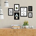 Ver imagem 2 de Quadros Placas MDF 6mm Sala Quarto Frases 6 un 29x20 20x15