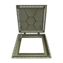 Ver imagem 2 de Tampa Casa Máquina Piscina Lisa Articulada Grelha 80x80cm B1