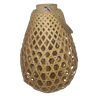Lanterna Luminária Boho Rattan 56cm Natural Alça de Corda Bekasa W3654 - 1