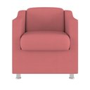 Ver imagem 3 de Poltrona Decorativa Tilla Consultório Recepção Suede Cor:Rosa