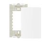 Conjunto 4x2 linha Clean Branco fosco MarGirius 4x2" 1 Interruptor Simples + 2 Interruptores Paralel - 1