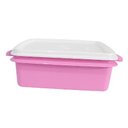 Ver imagem 1 de Tupper Pote 800ml Rosa com Tampa Branca Tupperware